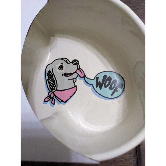 Bobs For Dogs By Skechers Heart Love Dog Bowls Ceramic Sip Snack Bowl Set new - Picture 3 of 9